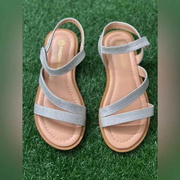 Pandaninjia Silver Kids Sandals Size‎ 13