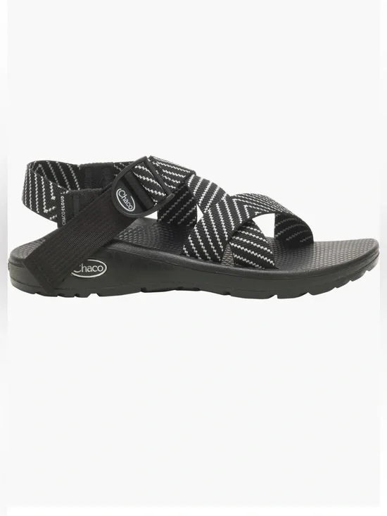 Chaco Black & White Striped Z-Style Sandal