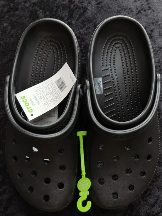CROCS Man/Woman Black Clog Sandals