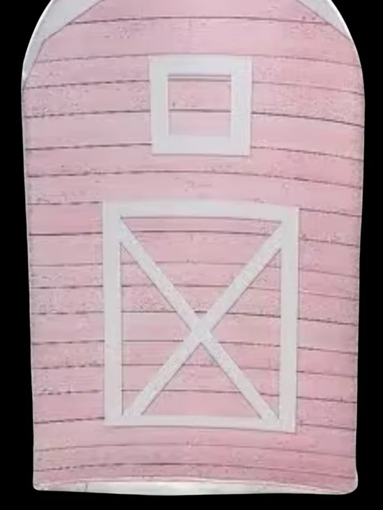 Pink Barn-Shaped Decorative Arch Cover