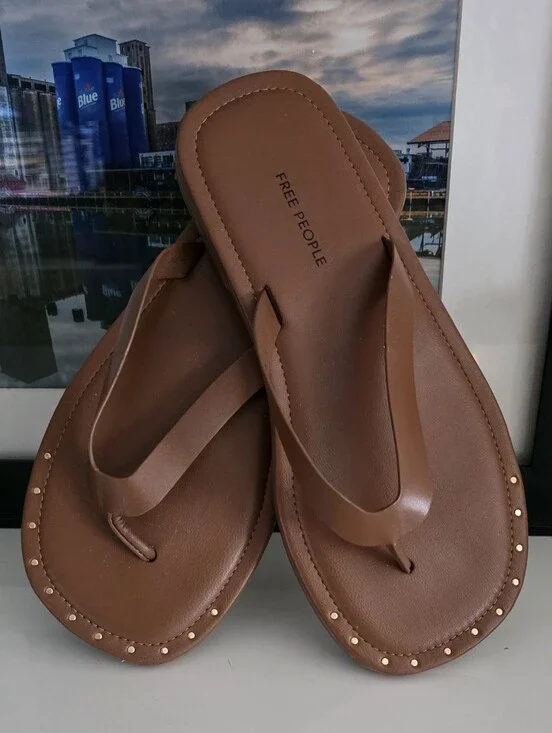 Free People Sona Thong Sandals-Luggage