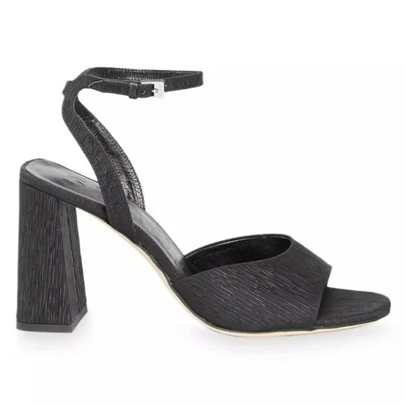 Staud Solange 100MM Block-Heel Sandals in Black, Size 39, New in Box