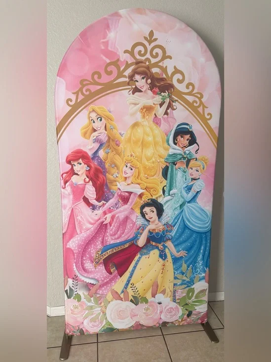 Disney Princess Arch Backdrop Cover