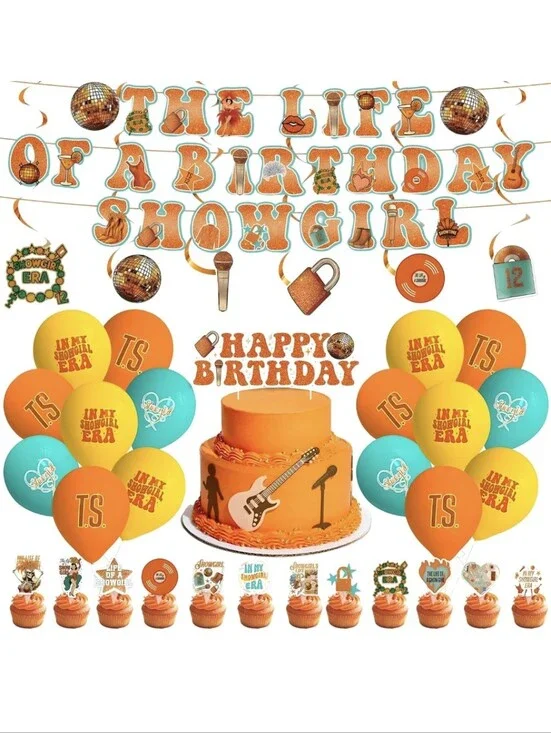 The Life of A Birthday Showgirl Party Decorations Package Kit