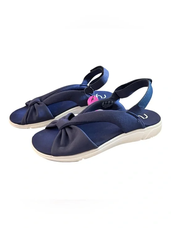 NWT Ryka Mallorie women’s 10 adjustable back strap navy blue sandals