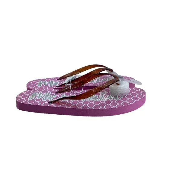 Capelli New York Mermaid Scales Flip Flops Sandals Girl‎ 3 4 3/4 Beach Vacation