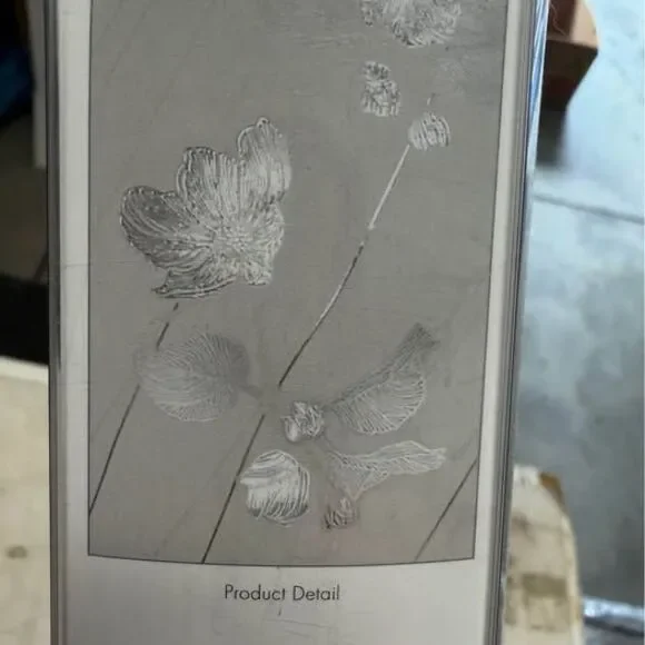 The visual effect of textured glass 24x36 window film Silver Rose