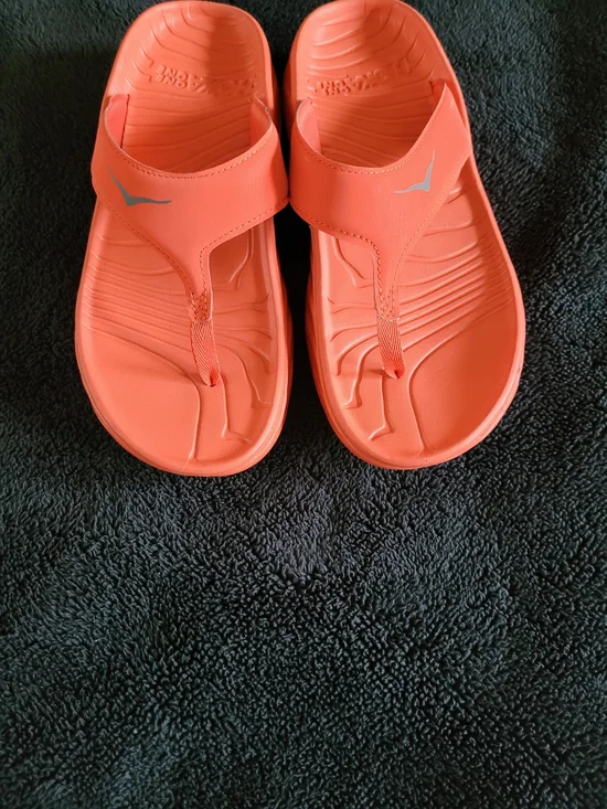 Hoka Women's Orange Slide Sandals