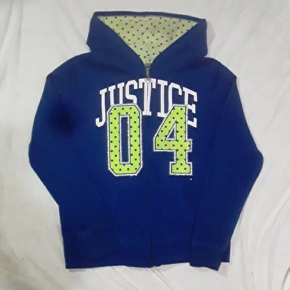 Justice girl's hooded Jacket. Size 10.