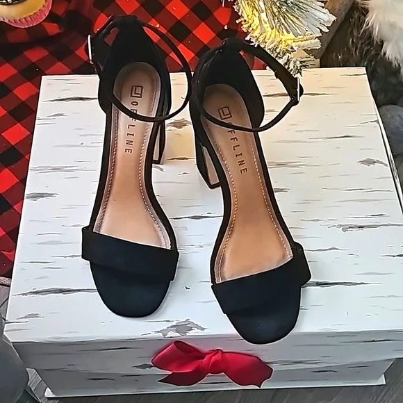 Well Worn Suede Black Heels
