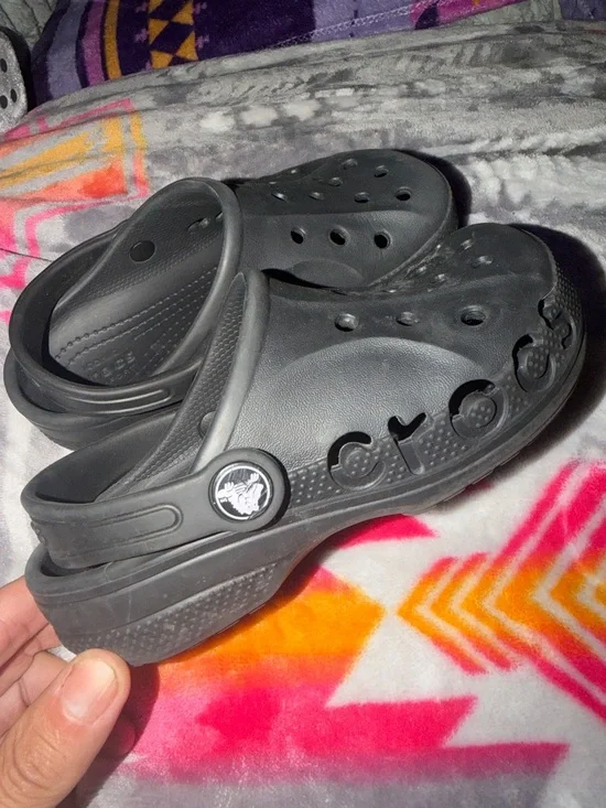 Kids Black Crocs Classic Clogs Size C12 | Genuine Crocs | Excellent Condition