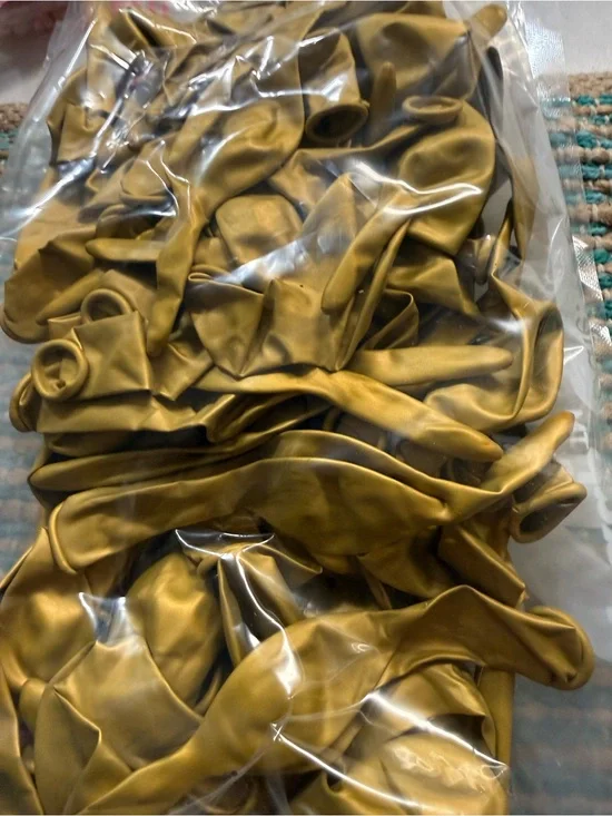 Gold Latex Balloons - Pack of Metallic Gold Balloons
