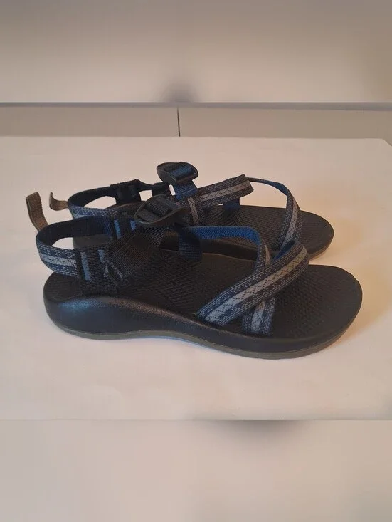 Chacos Z/1 Classic/EcoTread Unisex Size 5 Sandals Stakes Blue Gray Adj Straps