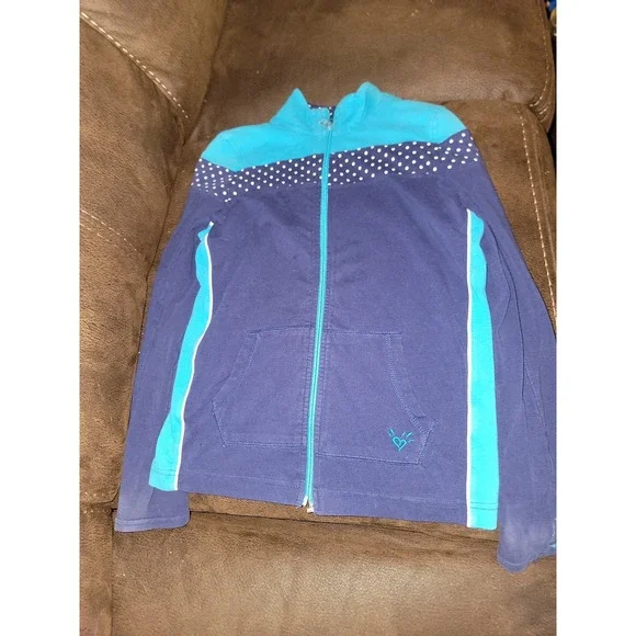 Justice zip up lightweight jacket‎ size girls 10