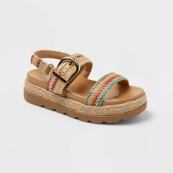 Art Class Kids' Jan Sandals Tan 13 NWT