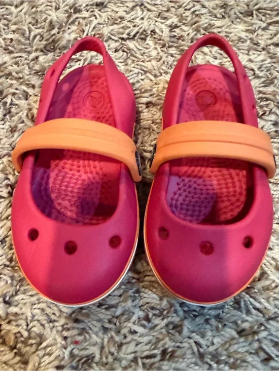 Children's Pink and Orange Comfort Clogs