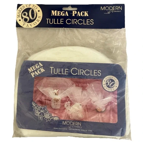 Tulle Circles Natural White 9