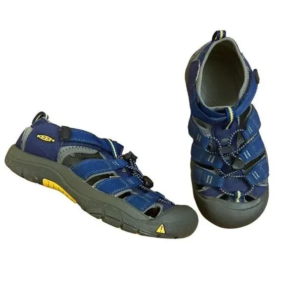 Keen Big Kids Newport H2 Sandals Blue Depths/Gargoyle Size 4