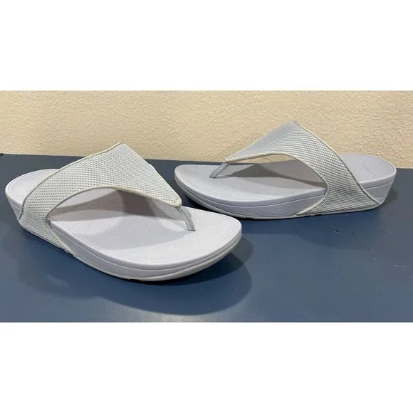 Fitflop Lulu Blue Womens Sz 11‎ Thong Sandals