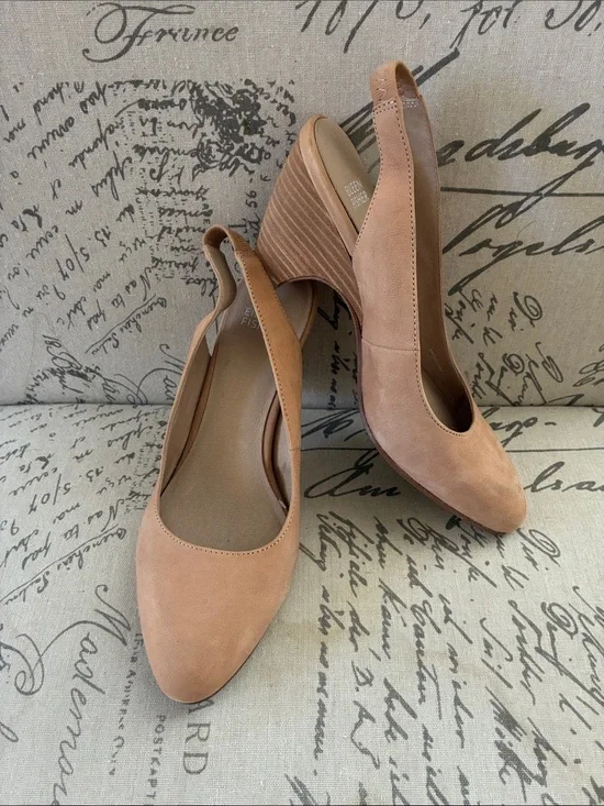 Eileen Fisher Milla Slingback sandals  Nubuck Leather NWOT