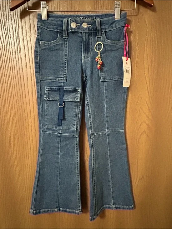 Justice Girl's Cargo Flare w/ Keychain