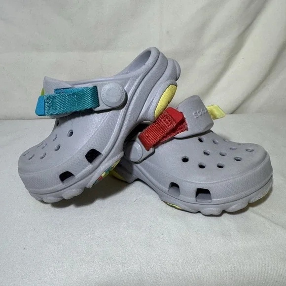 Crocs Kids Classic All-Terrain Clog Sandals Baby/toddler Size 5C Gray