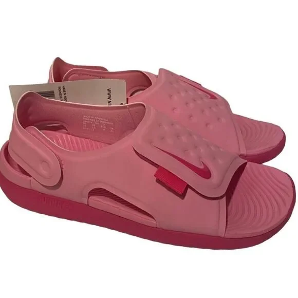 NIKE SUNRAY SIZE 3Y Adjust 5 Open Toe Sandals with Hook & Loop Closure