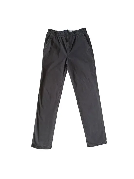 Old Navy taper built-in flex dark gray straight leg button zip jeans size XL