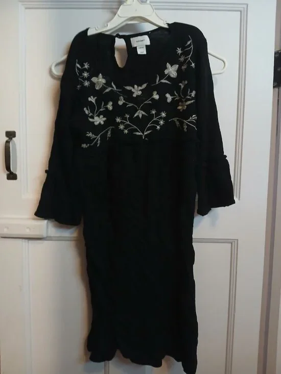 Old Navy L 10-12 Girls Black Dress
