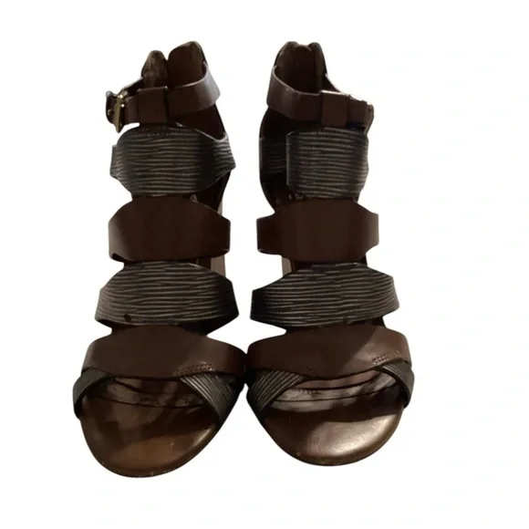 ISOLA leather brown metallic‎ sandals size 7.5