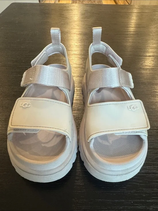 UGG Kids Lavender Platform Hook-and-Loop Sandals