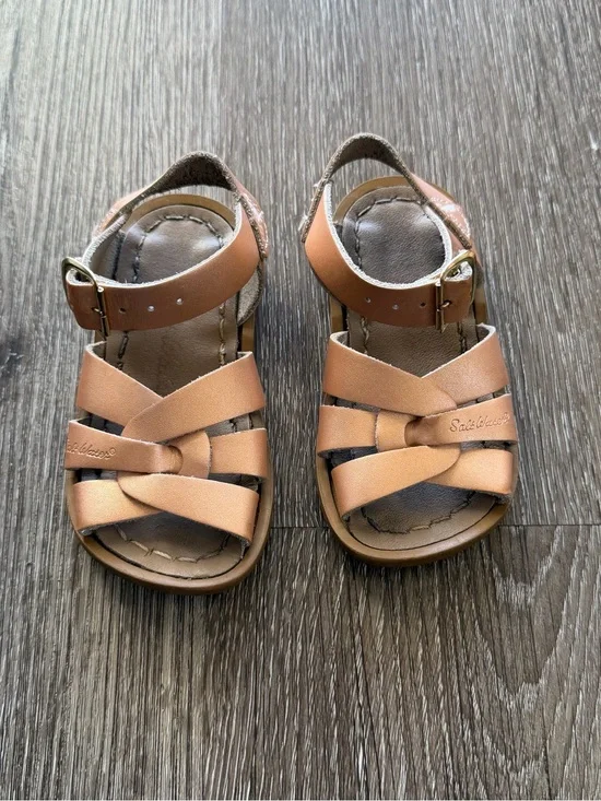 Saltwater Classic Tan Kids' Fisherman Sandals