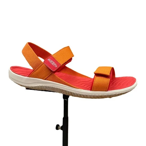KEEN Youth Girls Sandal Size 7/ Women's 9 Orange Adjustable Open Toe Lightweight