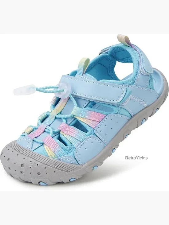 Kids Sport Sandals Closed Toe Outdoor Beach Hiking Casual Athletic Summer Shoes