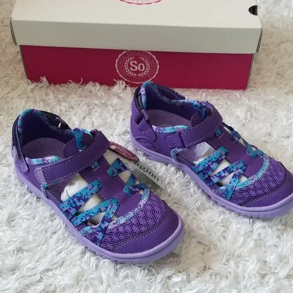 Girl's Comfy Purple Sandals