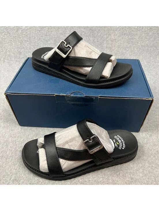 Dr. Scholls Slip on Sandals Womens 6.5 Comfort Black Summer