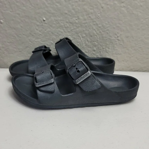 Birkenstock Sandals Kids Size 29 Arizona EVA Casual Slide Black Rubber
