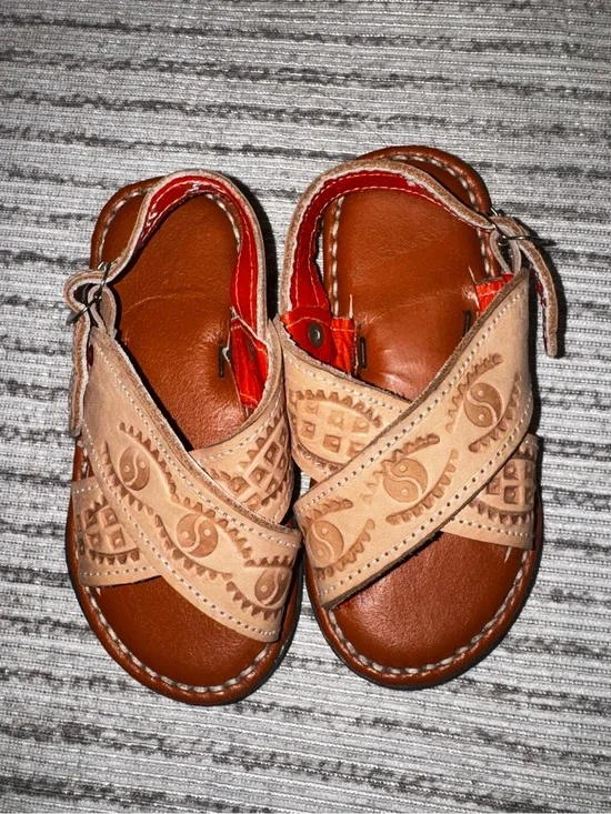 Authentic‎ Leather Huaraches 🤎 Size 8 Handmade Mexico Boho Sandals