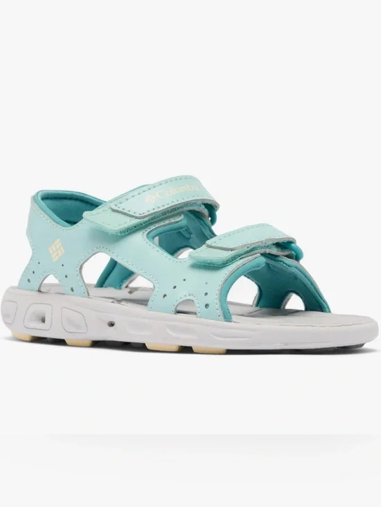 Columbia Techsun Girls Kids Aqua Teal Velcro Sport Sandals NWT Size 8