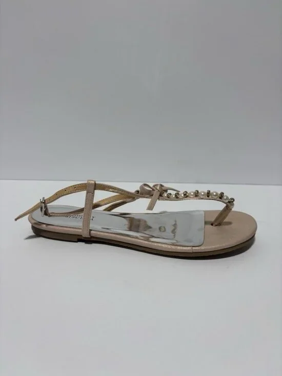 Badgley Mischka Big Kids’ Cara Emily Blush Sandals, Girls’ Size 5 M