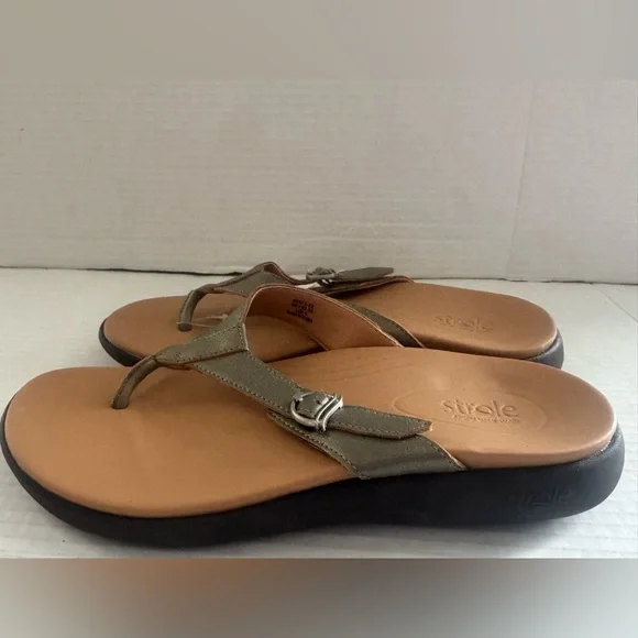 Strole Coaster Soft Stride Supportive Thong Walking Sandals‎ shoes Size 8
