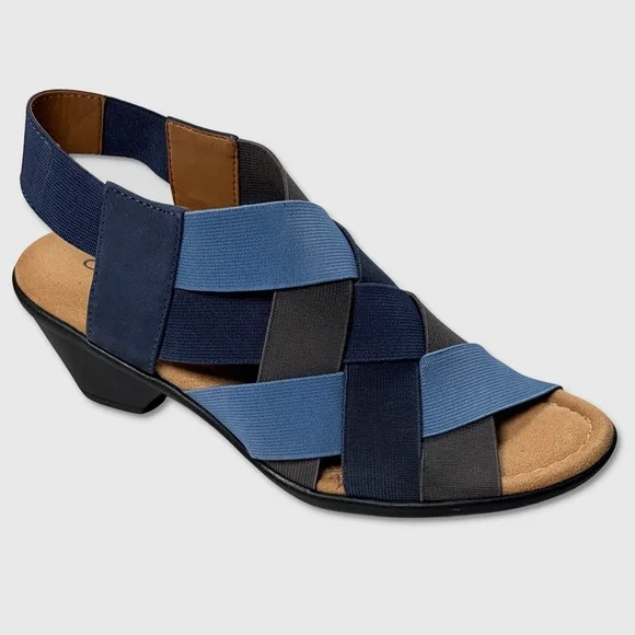 Comfortiva Farrow Sandals - NWT Womens Size 7.5W Blue /‎ Multi - #48928-OF