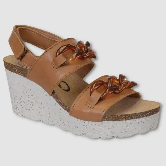 OTBT Fair‎ Isle Platform Sandals - NWT Womens Size 8.5 Camel - #49251-ZZ5