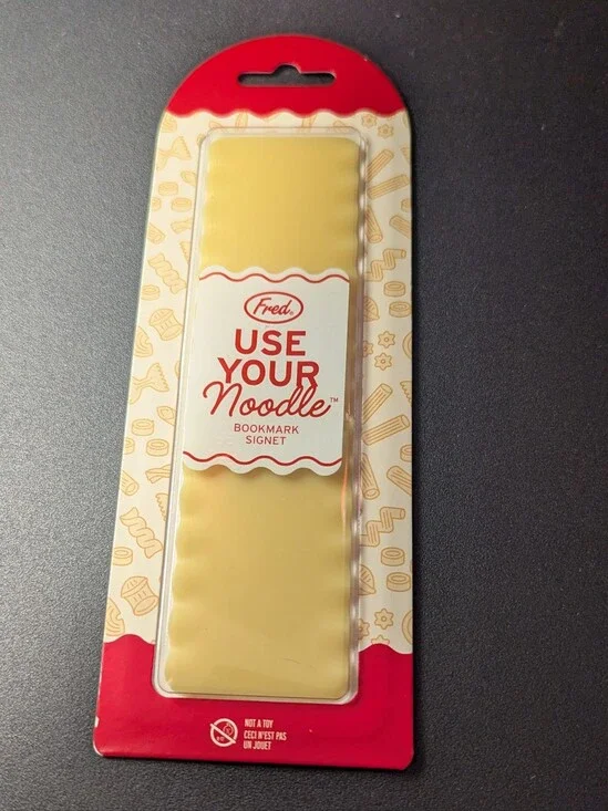 Fred Use Your Noodle Yellow Bookmark