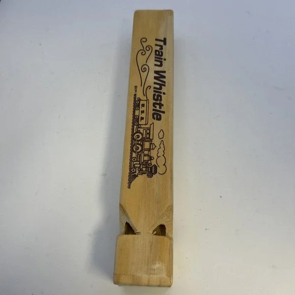 Wooden Train Whistles Toy Wood Whistles Train Whistle Party Favors USA
