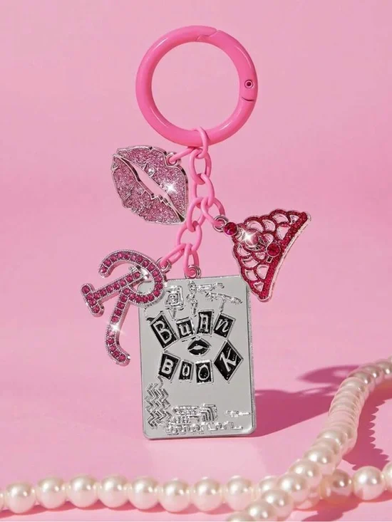 Kohl's Pink Charm Keychain Watch Accessory