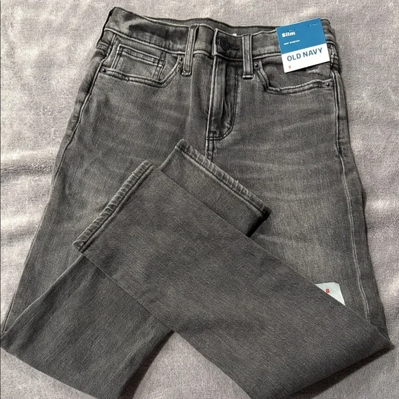 Old Navy Gray Slim Jeans for Kids. NWT