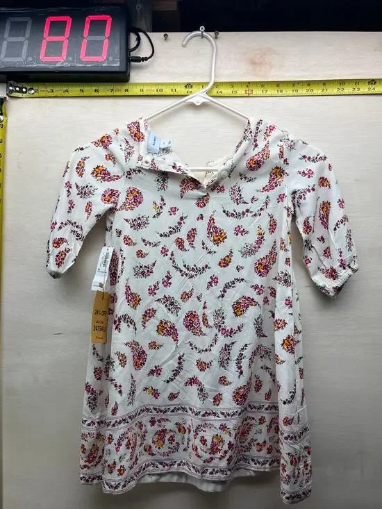 Old Navy Girls 5T Floral Dress White Pink New With Tags