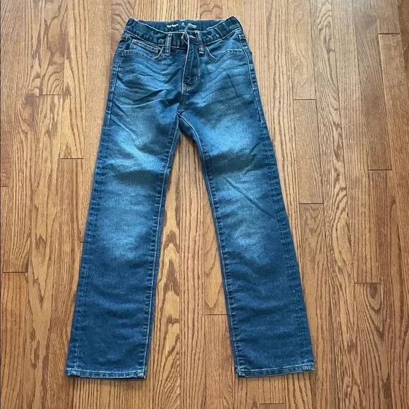 Old Navy Straight Leg Built in Tough Jeans Medium Wash Boy’s Sz 12 Slim