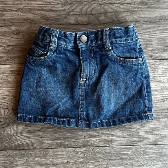 Old Navy Toddler Girl Denim Jean Mini Skirt Cotton Blue 18-24 Month